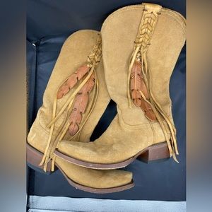 Suede Cowboy Boots. Woman’s size 6